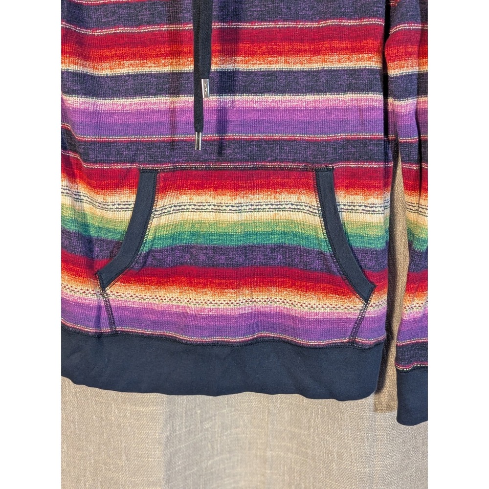 Lauren-RL Large Active Ralph Lauren Womens Southwestern Cowl Neck Thermal Shirt - Picture 4 of 7